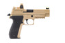 Raven R226 Gas Blowback pistol with Rail in Desert Tan With BDS Sight