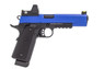 Raven Hi-Capa R14 GBB Pistol with Rails in Blue With BDS Sight