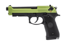 Raven R9 Replica M92 Gas Blowback pistol in Black & Green