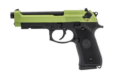 Raven R9 Replica M92 Gas Blowback pistol in Black & Green