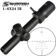 Skirmish Tactical LR1-6X24IR 30MM SFP Red Illuminator LPVO Scope