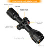 Skirmish Tactical 3-9X32 AOCE Compact Rifle Scope Half Mil Dot Illuminated