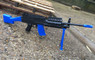 golden hawk 2001 Spring Sniper Rifle with bipod in blue/black