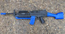 golden hawk 2001 Spring Sniper Rifle with bipod in blue/black