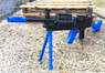 golden hawk 2001 spring rifle with folding bipod in blue