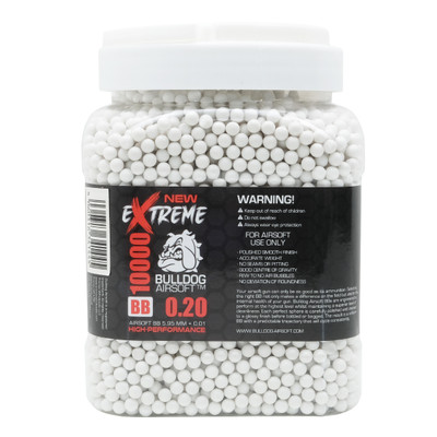 Extreme Bulldog BB Pellets 10000 x 0.20g Tub in White