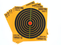 Blackviper Card Airsoft Gun Target x 10 in Orange (6")
