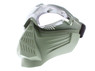 K04 Airsoft Full Face Mask with Plastic Lens Eye Protection In Green ( K04-GR)