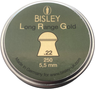 Bisley Tin of 350 Long Range Gold .22 5,5 Domed Air Rifle Pellets (0076180423)