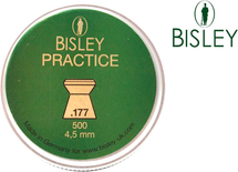 Bisley Practice Tin of 500 .177 4,5mm Air Rifle Pellets (4047058017280)