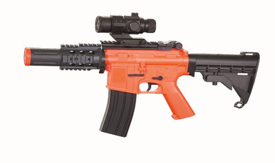 Well D2808 Electric Airsoft Gun with mock scope in Orange