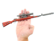 Kar98K Model Rifle Large Key Ring 36cm in wood with scope