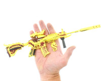Dragon M4 Model Rifle Large Key Ring 36cm in Gold with Extras