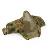 Wosport Half Face WST Steel Mesh Airsoft Mask in Mandrake camo