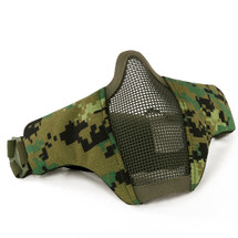 Skirmish Tactical Face WST Steel Mesh Airsoft Mask in Digital Woodland