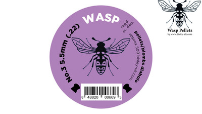 Bisley Wasp .22 5.5mm Air Rifle Pellets Tin of 250 (WASP-AIR-PEL-22)