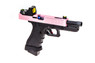 Vorsk EU17 Tactical Gas Blowback Pistol With Sight & Pink Top Slide (VGP-01-17-BDS)