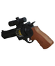 Kombat Uk Light Up Revolver Pistol in Black and Wood (818B-1)