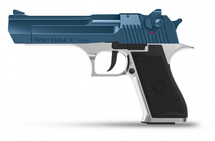 Retay Eagle X - 9MM Blank Firing Pistol in Chrome & Blue