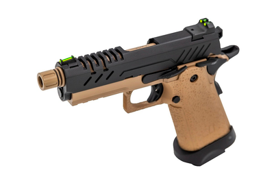 Vorsk Hi-Capa 3.8 Pro GBB Airsoft Pistol in Desert Tan and Black ( VGP-02-41)

