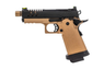 Vorsk Hi-Capa 3.8 Pro GBB Airsoft Pistol in Desert Tan and Black ( VGP-02-41)

