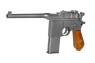 HFC HG-196 Broom Handle Mauser C96 Gas Pistol in Black