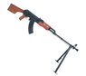 SRC RPK AK47 AEG Rifle in Black and Mock Wood Effect (GE0605TMBK)