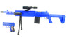 Cyma P1160 Spring M249 Support Rifle and Pistol Set in Blue