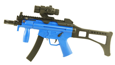 Well D97 Electric bb gun with mock scope in Blue