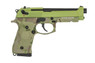 Raven R9 Replica M92 Gas Blowback pistol in Camo with Green Slide (RGP-05-14)