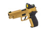 Raven R226 Gas Blowback pistol in Gold with BDS Sight