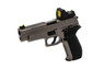 Raven R226 Gas Blowback pistol in Brushed Aluminium with BDS Sight