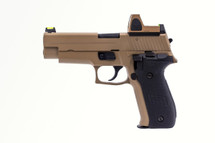 Raven R226 Gas Blowback pistol in Desert Tan with BDS Sight