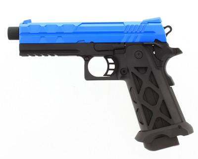 SRC Tartarus 4.3 Hi-Capa Gas Airsoft Pistol in Blue