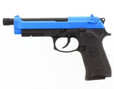 SRC SR92 X2 Gas Blowback Airsoft Pistol in Blue