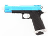 SRC HELIOS MKIV 5.1 HI-Capa Gas Airsoft Pistol in Blue with Silver Trim
