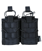 Kombat UK Delta Double Fast Mag Pouch in Black (KOM-FASMAG-DOUB-BK)