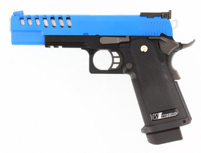 WE Tech H-Capa 5.1 K-Version Lightened GBB Pistol in Two Tone Blue