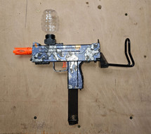 Gel Ball Blaster UZI Automatic With Built in Tracer in Space Pattern