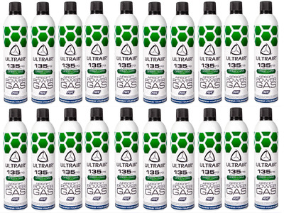 ASG ULTRAIR Power Gas with Silicone 570 ml 135Psi (20 Pack in Green)