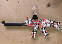 Gel Ball Blaster SCAR Fully Automatic with Silencer in Red