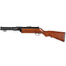 Left side profile of the Snow Wolf SW-21 - Bergmann MP 18 Airsoft Rifle in Blue.
