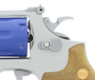 UHC S&W Model 586 Revolver 4" Spring Powered BB Pistol in Silver and Blue