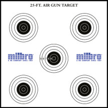 Milbro Card Air Gun Target Multi x 100pc x 17cm