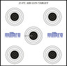 Milbro Card Air Gun Target Multi x 100pc x 17cm