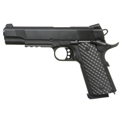 Raven M1911 MEU Railed Gas Blowback Pistol in Black