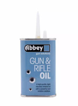 Abbey Supply Gun & Rifle Oil in 125ml long spout tin