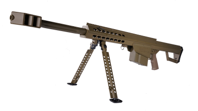 Snow Wolf Barrett M82 CQB Sniper Rifle AEG with bipod in Tan
