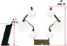 Milbro “star” Plate Hanger Target in White