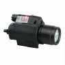 Milbro Gun Torch With Red Laser - Rail Mount in Black